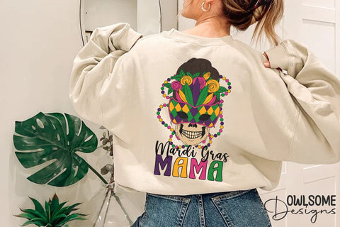 Mardi Gras Mama Sublimation PNG Designed Sublimation Owlsome.Designs 