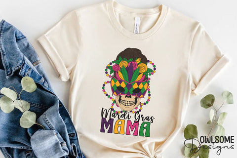 Mardi Gras Mama Sublimation PNG Designed Sublimation Owlsome.Designs 