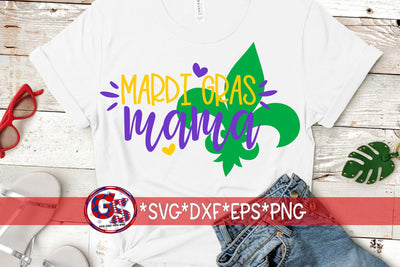 Mardi Gras Mama SVG DXF EPS PNG SVG Greedy Stitches 