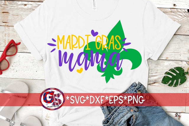 Mardi Gras Mama SVG DXF EPS PNG SVG Greedy Stitches 