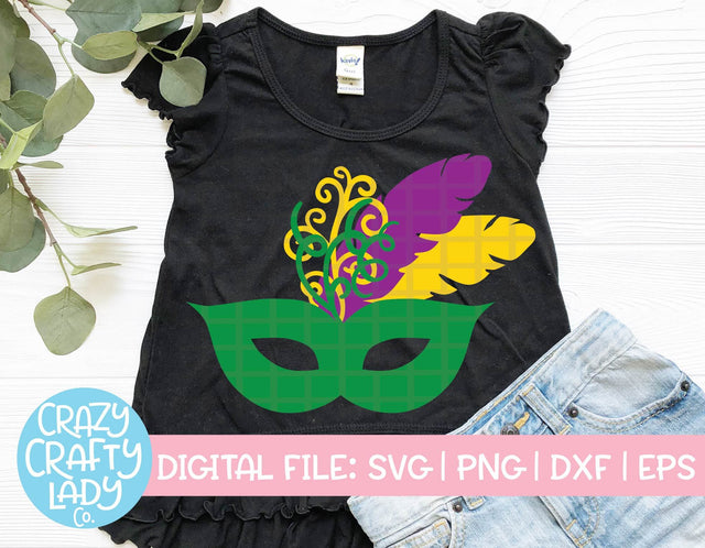 Mardi Gras Mask SVG Crazy Crafty Lady Co. 