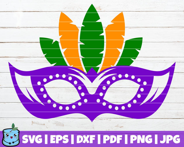 Mardi Gras Mask SVG MintyMarshmallows 