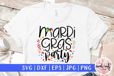 Mardi Gras Party - Mardi Gras SVG EPS DXF PNG SVG CoralCutsSVG 