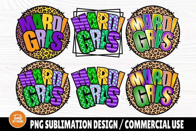 Mardi Gras PNG Bundle | Sublimation Shirt Designs SVG TonisArtStudio 
