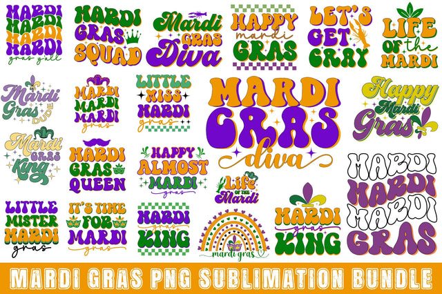 Mardi Gras PNG Sublimation Bundle Sublimation Rupkotha 