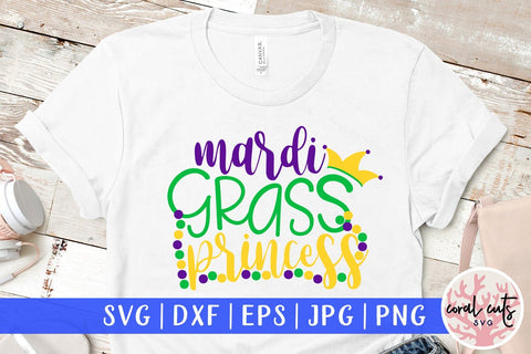 Mardi Gras Princess - Mardi Gras SVG EPS DXF PNG SVG CoralCutsSVG 