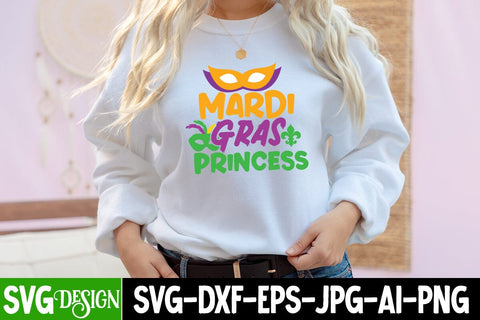 Mardi Gras Princess SVG Cut File, Mardi Gras Princess SVG Design , Mardi Gras Princess SVG Quotes SVG BlackCatsMedia 