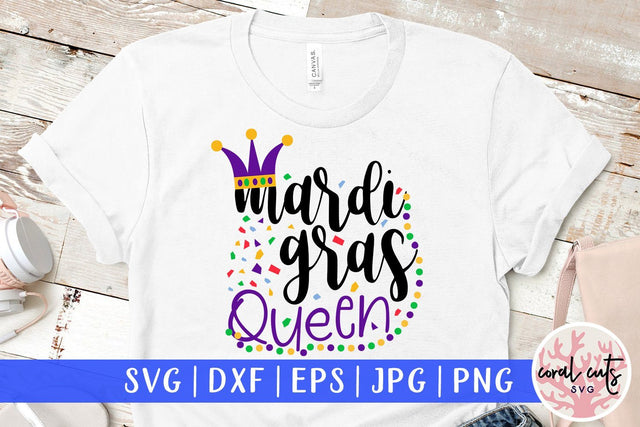 Mardi Gras Queen - Mardi Gras SVG EPS DXF PNG SVG CoralCutsSVG 