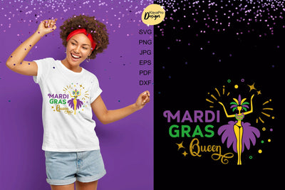 Mardi Gras Queen| Mardi Gras SVG | Layered cut file SVG Klava P 