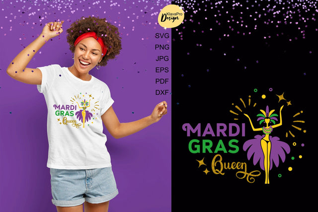 Mardi Gras Queen| Mardi Gras SVG | Layered cut file SVG Klava P 