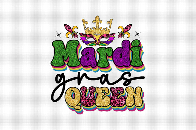 Mardi Gras Queen Sublimation SVGArt 