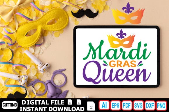 Mardi Gras Queen SVG Craftlabsvg24 