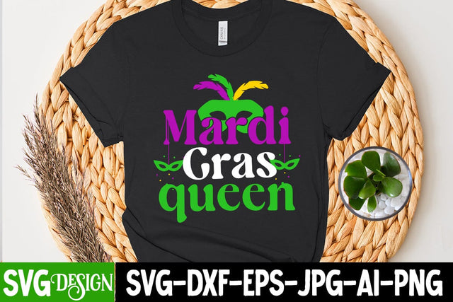 Mardi Gras Queen SVG Cut File SVG BlackCatsMedia 