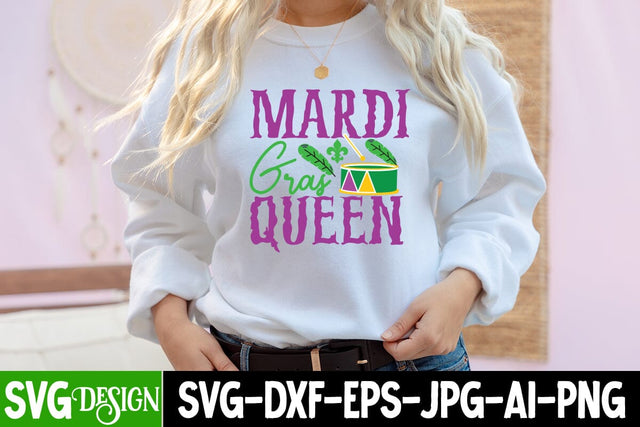 Mardi Gras Queen SVG Cut File,Mardi Gras Queen SVG Quotes , Mardi Gras Queen Sublimation PNG SVG BlackCatsMedia 