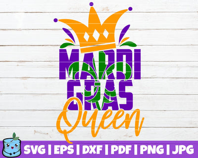 Mardi Gras Queen SVG MintyMarshmallows 