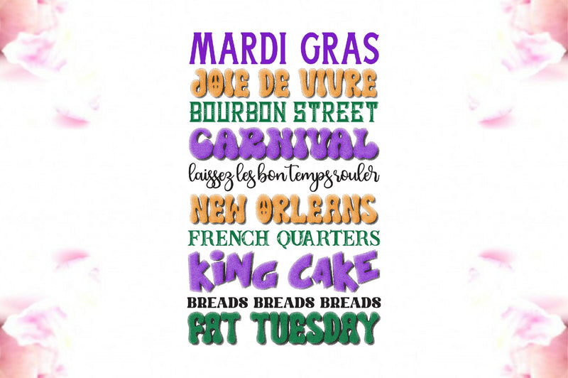 Mardi Gras Sayings Sublimation Sublimation Jagonath Roy 
