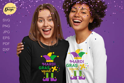 Mardi Gras Squad| Mardi Gras saying | SVG | cut file SVG Klava P 