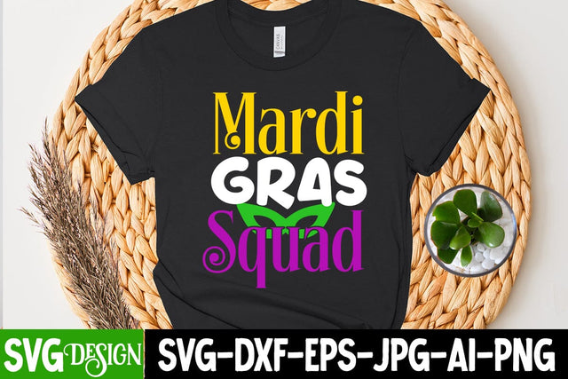 Mardi Gras Squad SVG Cut File SVG BlackCatsMedia 