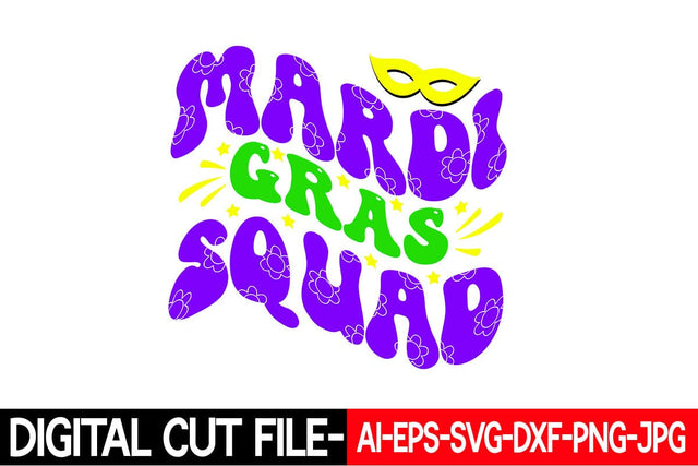 Mardi Gras Squad Svg Cut File SVG Blessedprint 