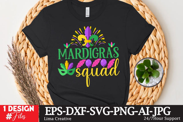 Mardi Gras Squad SVG Cut File SVG Insomnia Std 