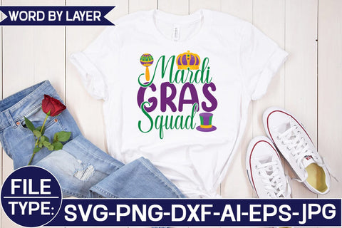 Mardi Gras Squad SVG Cut File SVG Studio Innate 