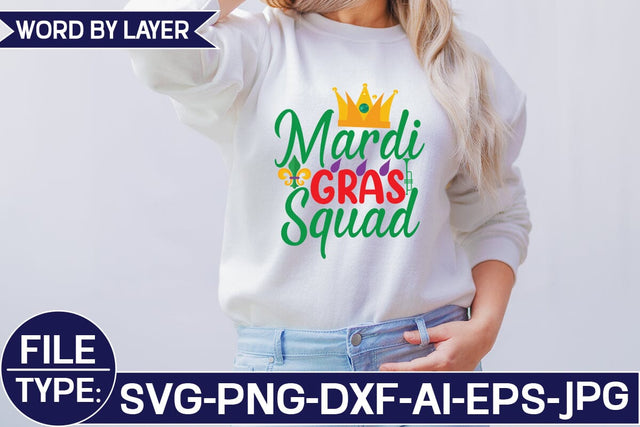 Mardi Gras Squad SVG Cut File SVG Studio Innate 