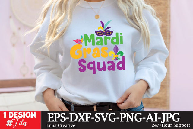 Mardi Gras Squad SVG Cute File SVG Insomnia Std 