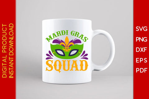 Mardi Gras Squad SVG PNG PDF Cut File SVG Creativedesigntee 