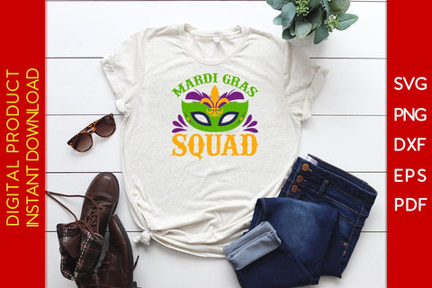 Mardi Gras Squad SVG PNG PDF Cut File SVG Creativedesigntee 