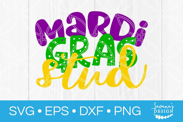 Mardi Gras Stud SVG SavanasDesign 
