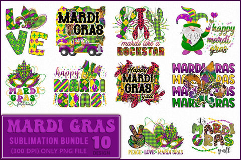 Mardi Gras Sublimation Bundle, Funny Mardi Gras Sublimation Bundle SVG Shetara Begum 