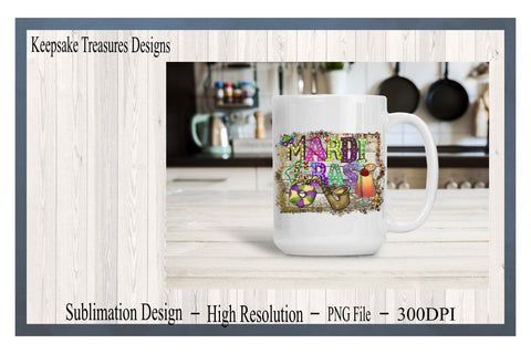 Mardi Gras Sublimation Design, PNG Digital Download, Sublimation - Mardi Gras PNG Sublimation Keepsake Treasures Designs LLC. 