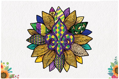 Mardi Gras Sunflower Sublimation Sublimation Jagonath Roy 