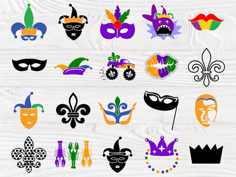 Mardi Gras SVG Bundle | Carnival Svg | Mask Queen Svg | Mardi Gras Clipart | Mardi Gras Silhouette | Cut Files for Crafters | Parade Party SVG TonisArtStudio 