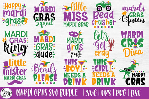 Mardi Gras SVG Bundle, Mardi Gras Svg Bundle, Fat Tuesday Carnival Svg, Mardi Gras Shirt Svg, Silhouette Cricut, Mardi Gras Cut File SVG Svgcraft 