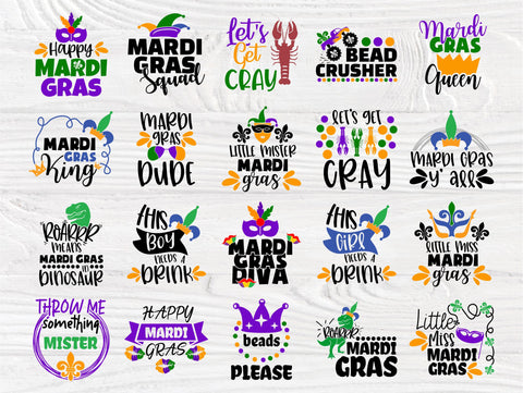 Mardi Gras SVG Bundle | Mardi Gras Svg | Mardi Gras Signs | Mardi Gras Cut Files for Crafters | Svg Files for Cricut and Silhouette Cameo SVG TonisArtStudio 