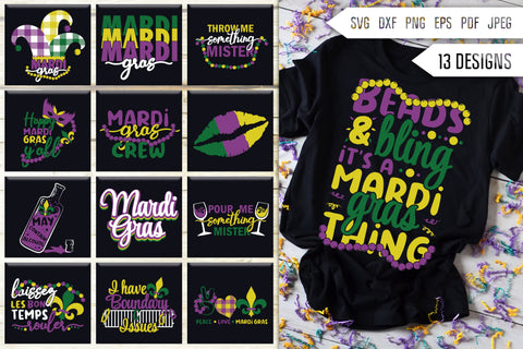 Mardi Gras Svg Bundle. Mardi Gras Svg. New Orleans Svg. Louisiana Svg. Fat Tuesday Svg. Beads Svg. Mardi Gras Clipart digital download SVG Mint And Beer Creations 