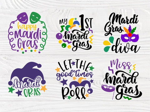 Mardi Gras SVG Bundle | Parade Party Svg | Mardi Gras Signs | Cut Files for Crafter |Cricut, Silhouette Cut Files | Carnival Svg | Party Svg SVG TonisArtStudio 