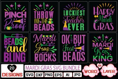 Mardi Gras SVG Bundle SVG Cut File SVG Studio Innate 