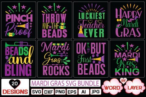 Mardi Gras SVG Bundle SVG Cut File SVG Studio Innate 