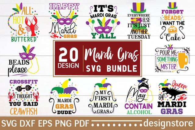 Mardi Gras Svg Bundle SVG designstore 
