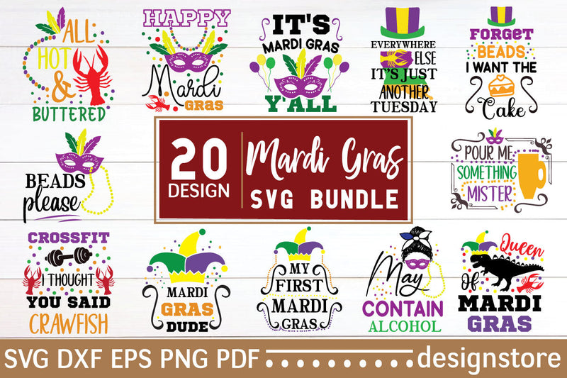 Mardi Gras Svg Bundle SVG designstore 