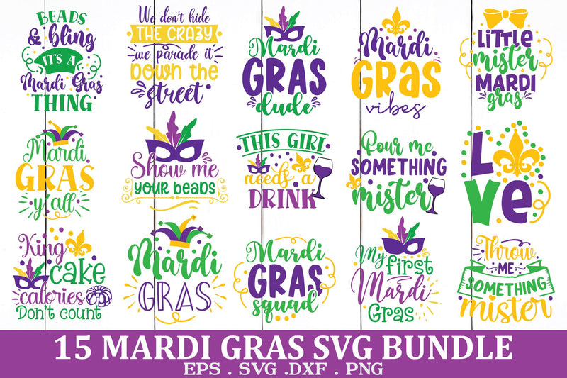 Mardi Gras SVG Bundle SVG md faruk hossain 