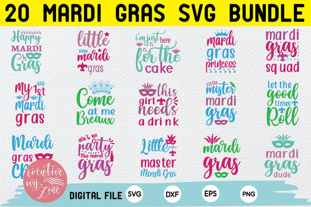 Mardi Gras SVG Bundle SVG md faruk hossain 