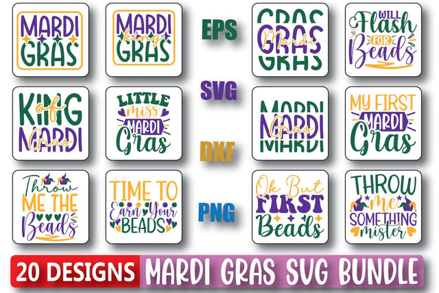 Mardi Gras SVG Bundle SVG Shahin alam 
