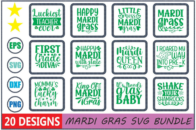 Mardi Gras SVG Bundle SVG Shahin alam 