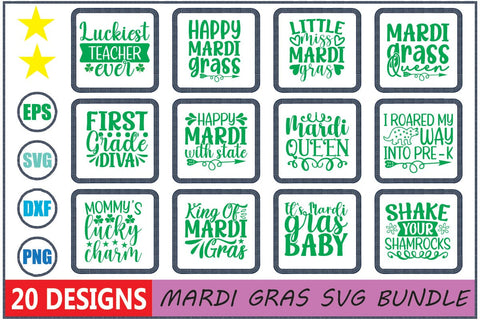 Mardi Gras SVG Bundle SVG Shahin alam 