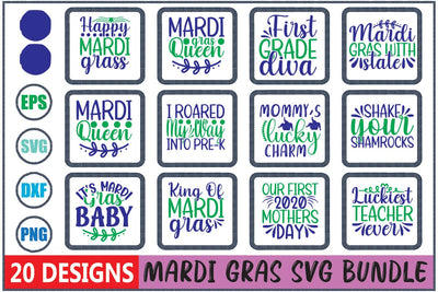 Mardi Gras Svg Bundle SVG Shahin alam 