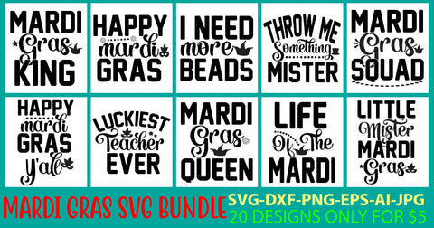 Mardi Gras Svg Bundle SVG Syaman 