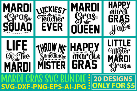 Mardi Gras Svg Bundle SVG Syaman 